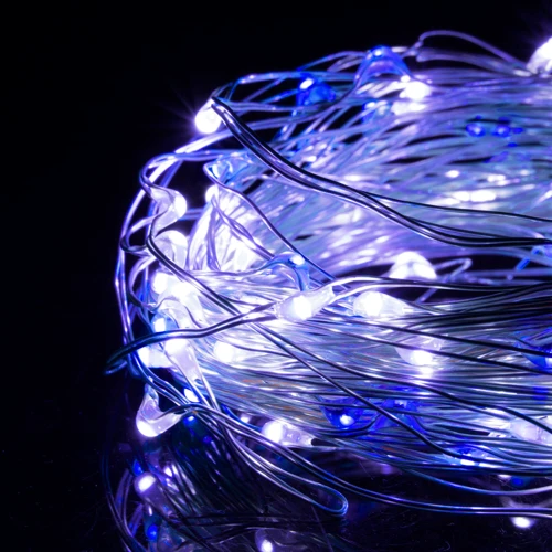 Гирлянда на батарейках Springos 1.9 м 20 LED CL0010 Cold White/Blue: Тип Линейная