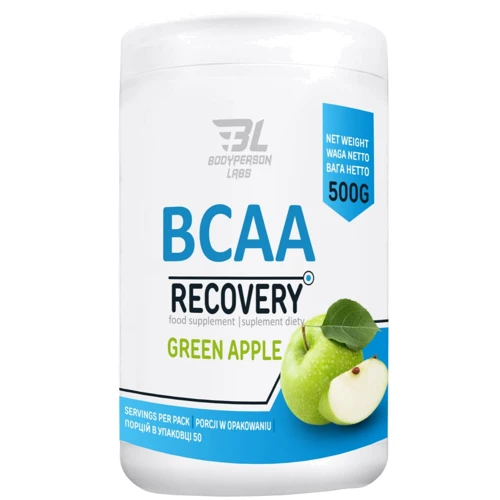 Аминокислота для спорта BodyPerson Labs BCAA Recovery 500 g / 50 servings / Green apple
