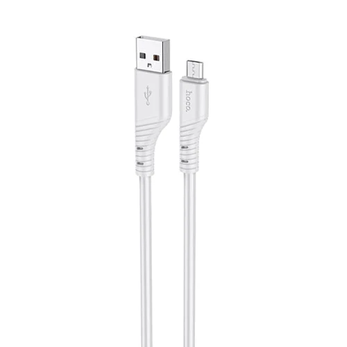 Кабель Hoco USB Cable to MicroUSB X97 Crystal 2.4A 1m Light Gray