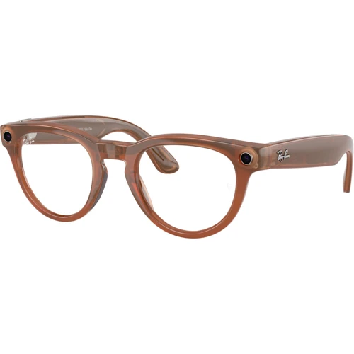 Смарт-очки Ray-Ban Meta Headliner Shiny Caramel - Transitions Clear/Sapphire size M (RW4009 6706MF 50-23) фото 3