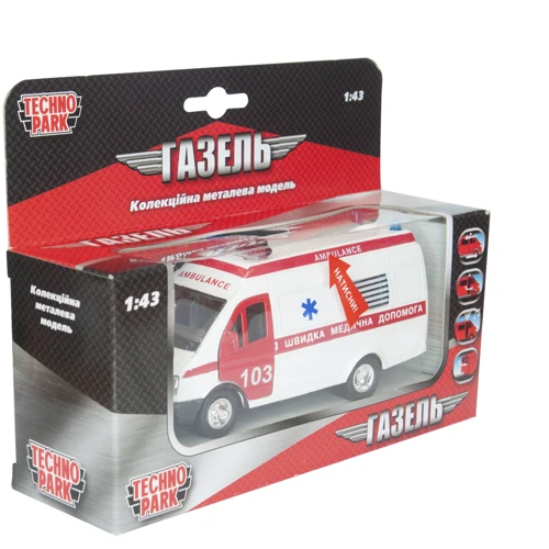 Автомодель - ГАЗЕЛЬ РЕАНИМАЦИЯ (світло, озвуч. Укр)