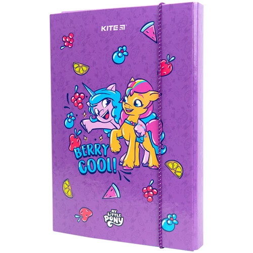 Папка для зошит Kite My Little Pony формат В5 на гумці картон (LP23-210)