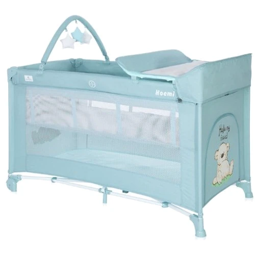 Манеж Lorelli NOEMI 2L+ (blue surf teddy)