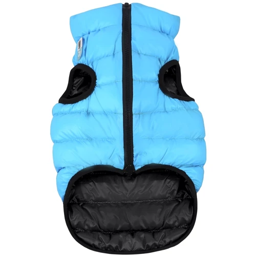 Курточка двусторонняя AiryVest для средних собак, размер M 47, черно-голубая (4823089304625): Длина спины 44-47 см