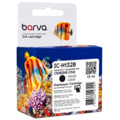 Картридж Barva HP 132 black/C9362HE, 13 мл (IC-H132B): Производитель Barva