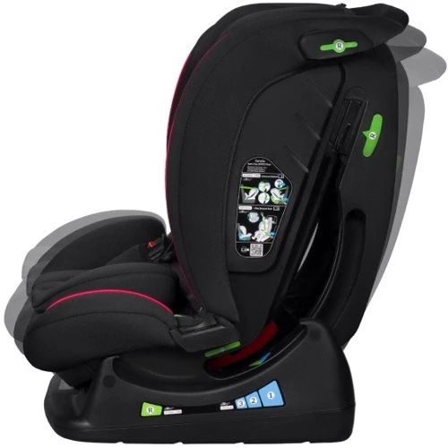 Детское автокресло Lionelo Aart I-Size Black Carbon Red (LO-AART I-SIZE BLACK CARBON RED): Регулировка высота подголовника, наклон спинки, высоты внутренних ремней