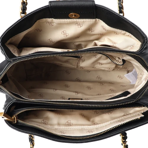Женская сумка тоут Guess Bling Tri Cmprtmnt Shldr Stchl черная (HWVB7984090-BLA): Пол Женский