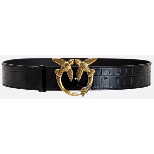 Женский ремень PINKO LOVE CROCO 2 H4 BELT PELLE ST. черный (1H213YA051Z99Q)