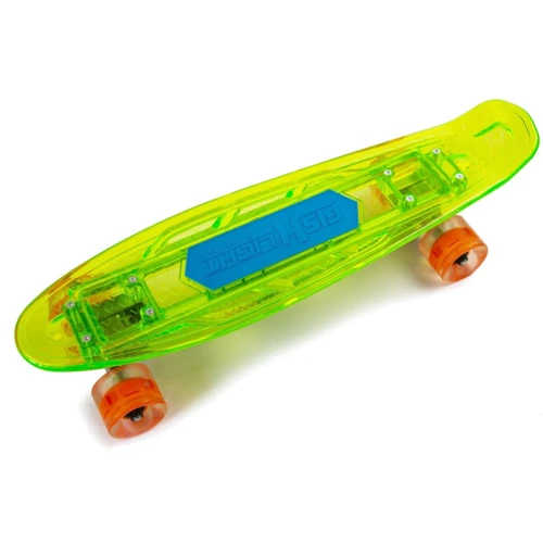 Penny Fish Skateboard Original Green Музыкальная и светящаяся дека