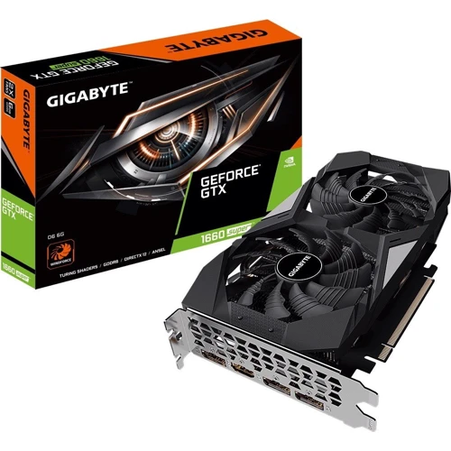 Видеокарта Gigabyte GeForce GTX1660 SUPER 6144Mb (GV-N166SD6-6GD): Исполнение Двухслотовое