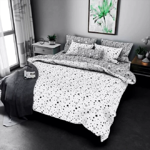 Комплект постельного белья LoveYouHome бязь gold Звезда Евро (7343)
