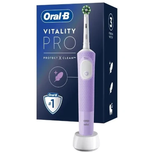 Зубная щетка Braun Oral-B PRO VITALITY PROTECT X CLEAN D103.413.3 (PURPLE): Назначение взрослая