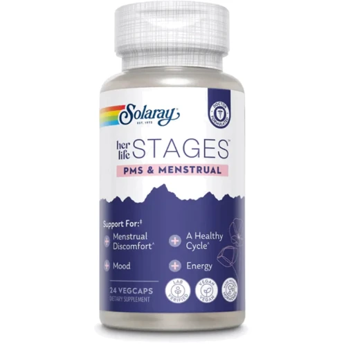 Solaray Womens Health Menstruation Для жіночого здоров'я 24 капсули: Форма випуску Капсулы