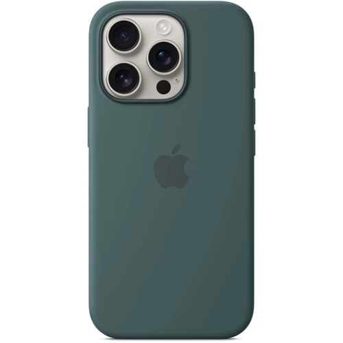 Чехол для iPhone Apple iPhone 16 Pro Silicone Case with MagSafe - Lake Green (MYYR3ZM/A): Цвет зеленый