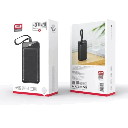 Внешний аккумулятор XO Power Bank 40000mAh PR157 Dispaly 22.5W Black