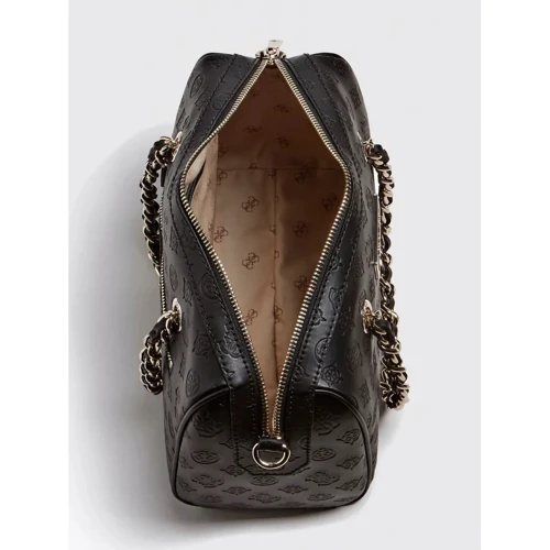 Женская сумка бочонок Guess Logo Love Box Satchel черная (HWSG7662060-BLA): Страна производитель Вьетнам