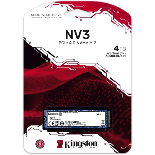 Kingston NV3 4 TB (SNV3S/4000G): Интерфейс подключения PCI-Express 4.0 (x4)