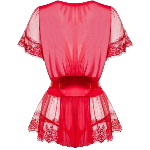 Комплект Obsessive 870-PEI-3 peignoir, S/M