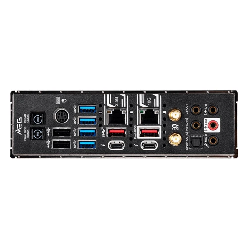 MSI MEG Z490 Godlike Socket 1200: Разъемы на задней панели USB 3.1 Gen 2, USB 3.0 (USB 3.1 Gen 1)