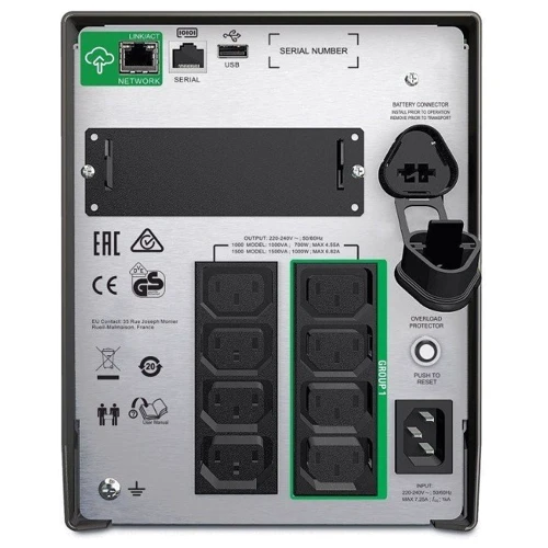 APC Smart-UPS 1000VA 230V LCD IEC w/SmartConnect (SMT1000IC): Виробник APC