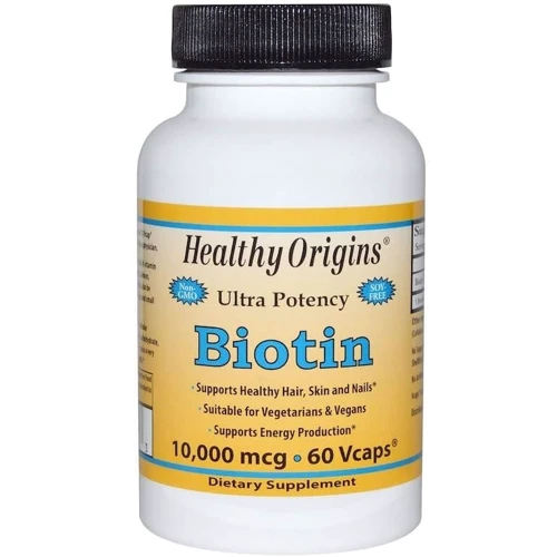 Healthy Origins Biotin (В7) 10000 mcg 60 Vcaps Биотин