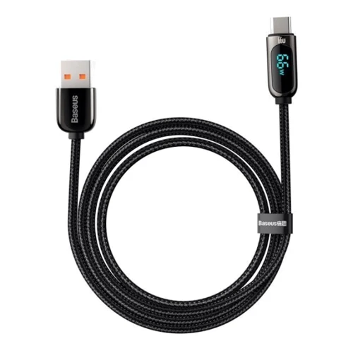 Кабель Baseus USB Cable to USB-C Display Fast Charging 66W 1m Black (CASX020001): Довжина 1 м