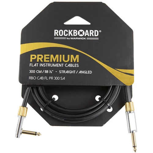 Инструментальный кабель ROCKBOARD Premium Flat Instrument Cable Straight/Angled (300 cm): Производитель ROCKBOARD
