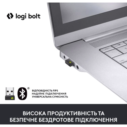 Мышь Logitech Lift Vertical Ergonomic Wireless/Bluetooth for Business Graphite (910-006494): Интерфейс подключения Bluetooth
