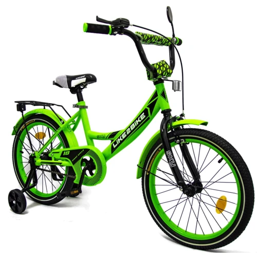 Велосипед подростковый 2-х колесный 18'' 211805 (RL7T) Like2bike Sky, салатовый, рама сталь, со звонком