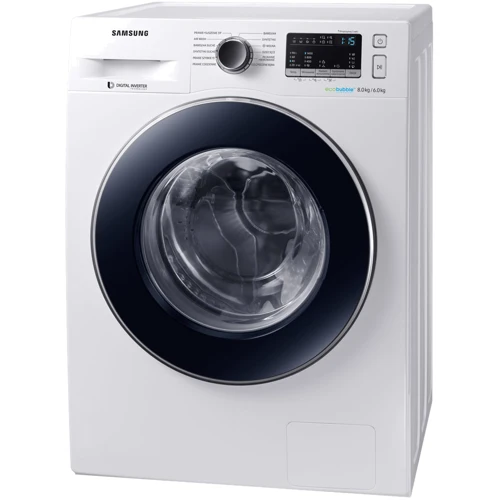 Стиральная машина Samsung WD80M4A43JW: Загрузка белья (стирка), кг 8
