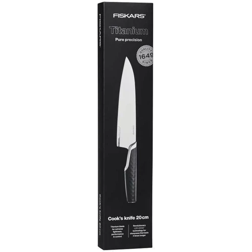 Нож Fiskars Titanium поварской 20 см (1027294): Лезвие титан