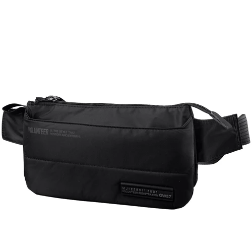 Чоловіча поясна сумка Volunteer чорна (VT-1713-16-black)