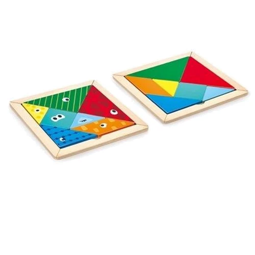 Игра-головоломка Hape Деревянный танграм (E1630)