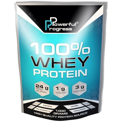 Протеин Powerful Progress 100% Whey Protein 1000 g /33 servings/ Strawberry