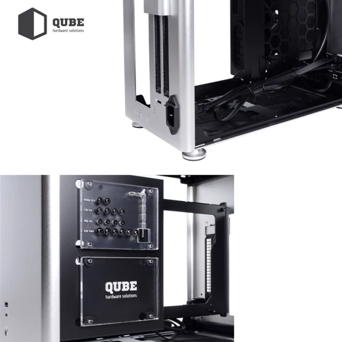 Корпус QUBE A4 Silver 600W (QBA4I_WS6U3) фото 6