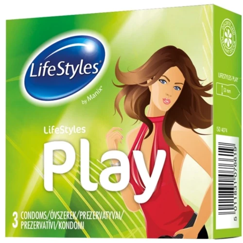 LifeStyles латексные презервативы PLAY 3шт: Тип Для натуральных ощущений