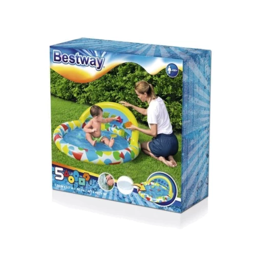 Бассейн детский надувной Bestway круглый 120-117-46 см (52378) фото 14