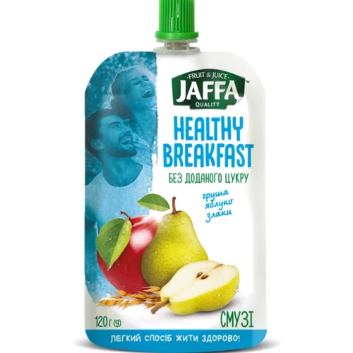 Смузі Jaffa Healthy Breakfast Груша яблуко та злаки 120 г (4820192260282)
