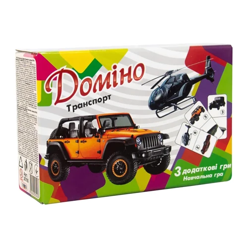 Настольная игра Strateg Домино Транспорт укр. (30765)