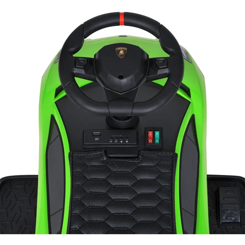 Детский электромобиль-толокар 2в1 Bambi Lamborghini зеленый (M 5777EBL-5)