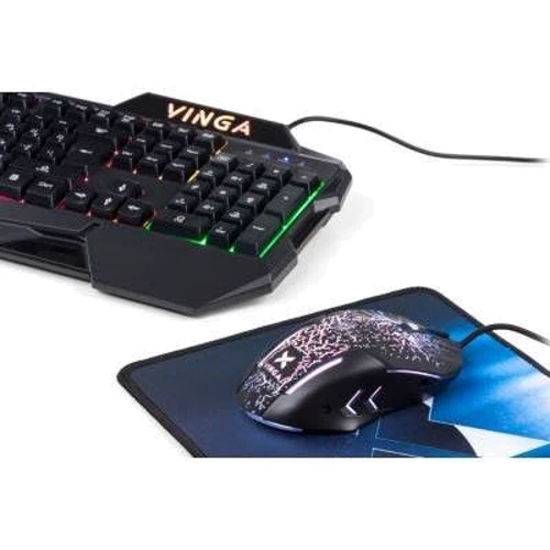 Комплект дротовий Vinga KBSG558 Black: Підключення проводное