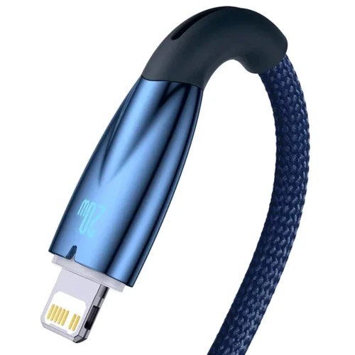 Кабель Baseus Cable USB-C to Lightning Glimmer Series Fast Charging Data 1m Blue (CADH000003): Тип USB-C - Lightning
