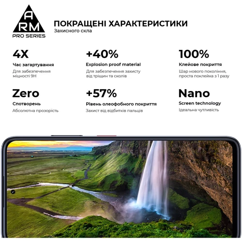 ArmorStandart Tempered Glass Pro Black for ZTE Nubia V60 (ARM78907) фото 5