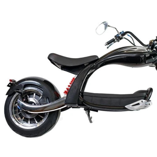 Электрочоппер ElectroBike Q-200SV Carbon: Особенности С большим запасом хода, С сиденьем, С рулем