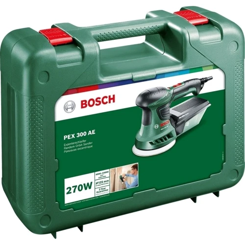 Орбитальная шлифовальная машина Bosch PEX 300 AE (06033A3000): Тип машины эксцентриковая