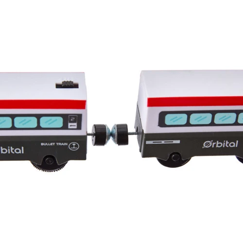 Игровой набор ZIPP Toys Городской экспресс электрическая железная дорога, 80 деталей, красный