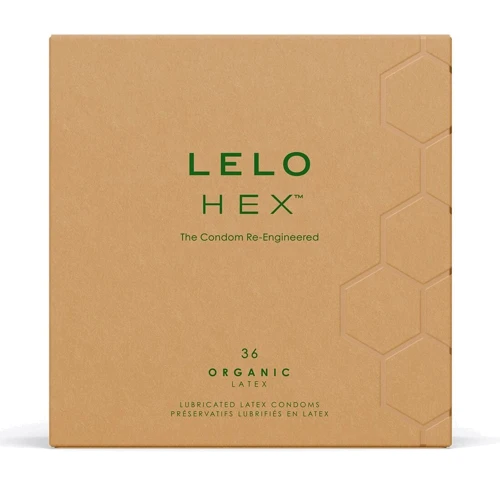 Презервативы LELO HEX Condoms Organic 36 Pack, тонкие и суперпрочные