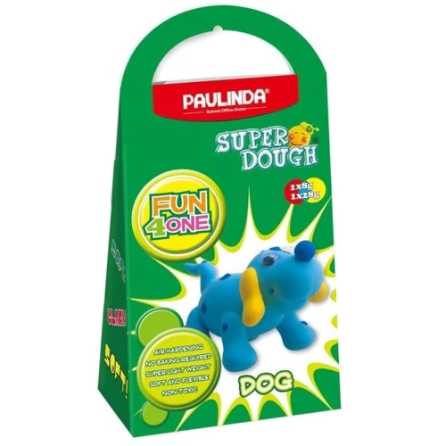 Масса для лепки Paulinda Super Dough Fun4one Собака (подвижные глаза)