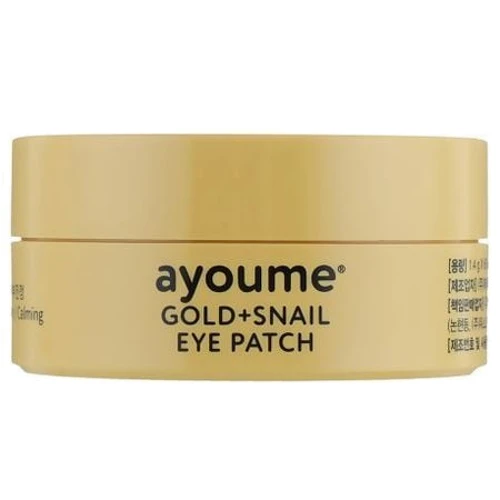 Ayoume Gold + Snail Eye Patch Патчи для кожи вокруг глаз с золотом и улиточным муцином 60 шт.: Назначение Увлажнение, Питание, От темных кругов, От морщин, Восстановление