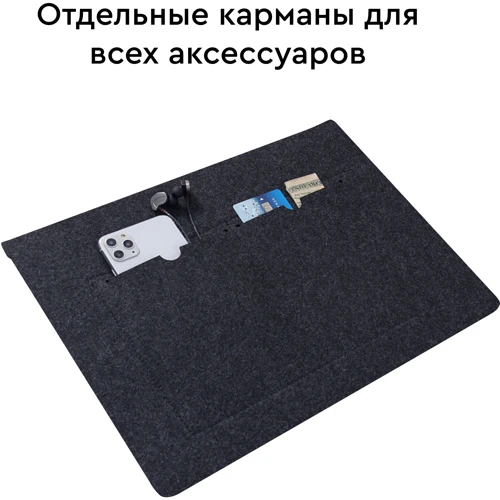 AirOn Premium Cover Envelope Black (4822356710621) для MacBook 13": Тип чохла чехол-папка